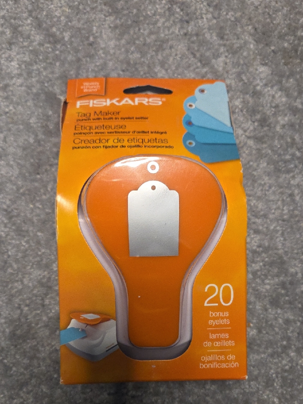 Fiskars Tag Maker Punch Kit NIP